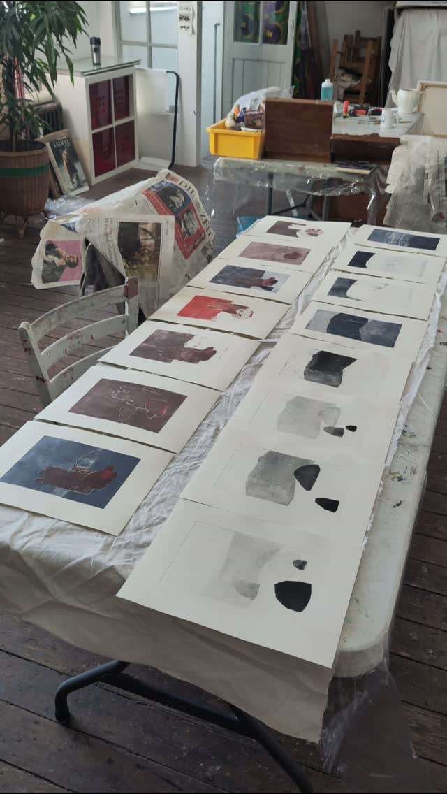 #roche #artcontemporain #monotype